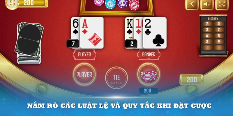Nắm rõ các luật lệ và quy tắc khi đặt cược sẽ giúp bạn nhanh giành chiến thắng